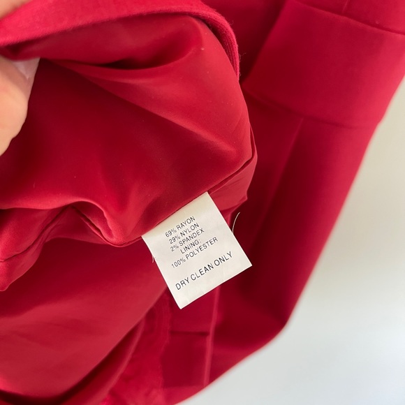 Trina Turk Red Cocktail Dress Size 4-6 - Picture 9 of 10